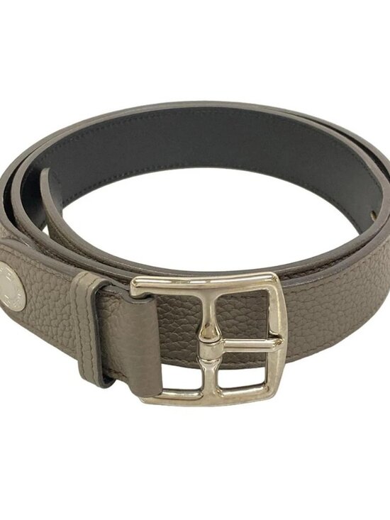 HERMES Etriviere Etain Taurillon Clemence Square P Belt